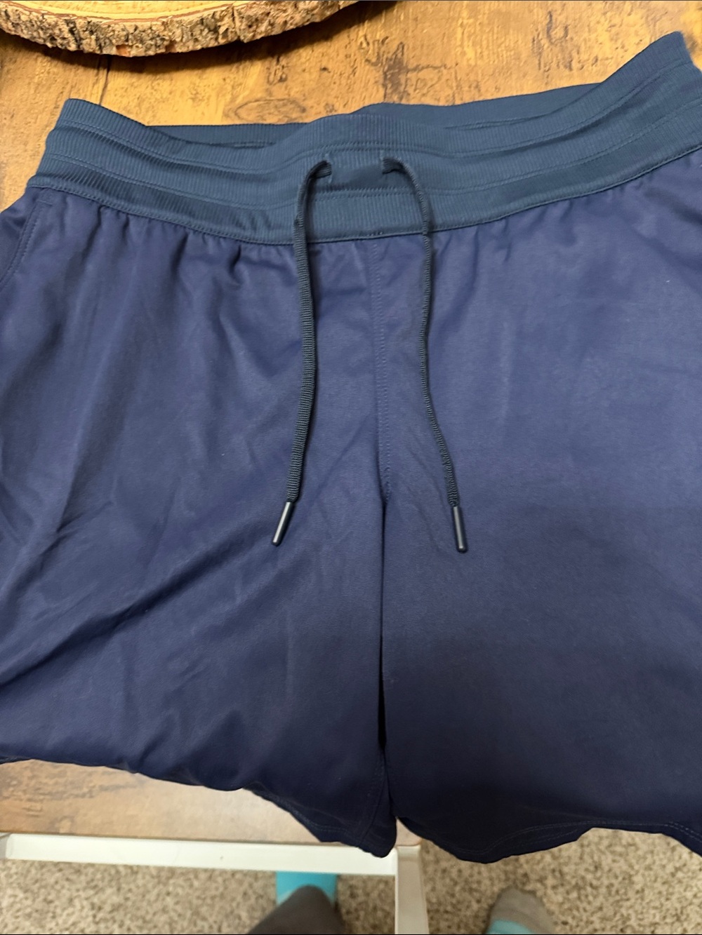 The North Face womens Navy Blue Athletic Drawstring Shorts size medium NWOT